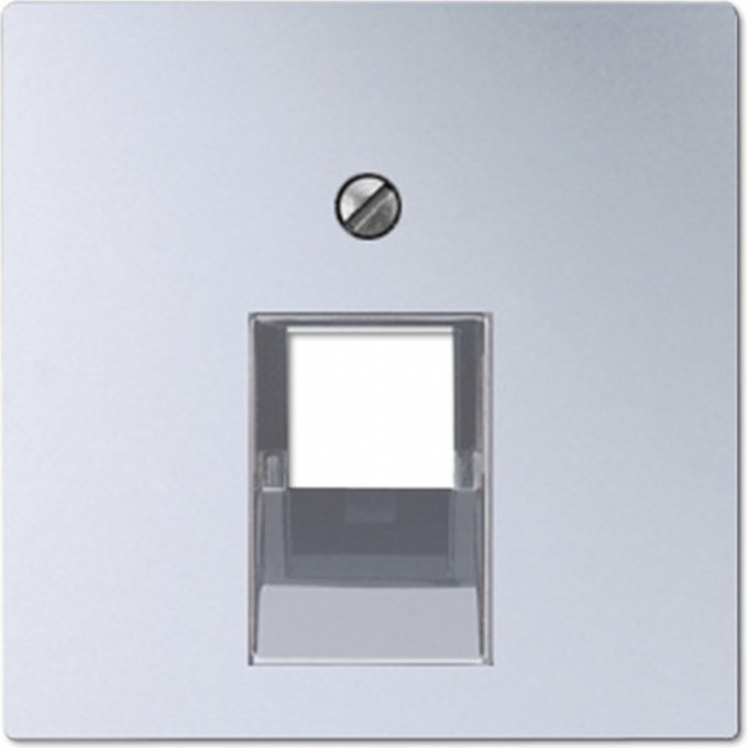 Накладка JUNG А500 для компьютерной розетки 1хRJ45 (алюминий) A569-1PLUAAL