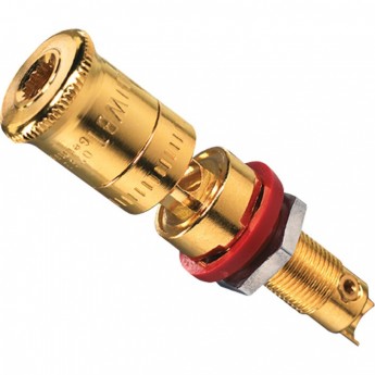 Аудио-розетка JUNG для акустики High-End с красным кольцом Аудио-розетка JUNG для акустики High-End с красным кольцом