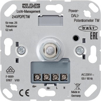 Электронный потенциометр JUNG с регулировкой цветовой температуры Электронный потенциометр JUNG с регулировкой цветовой температуры