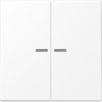 Клавиша 2-ная JUNG LS990 с 2-мя линзами (матовый белый)