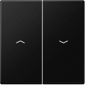 Клавиша 2-ная JUNG LS990 со стрелками вверх/вниз (матовый черный)