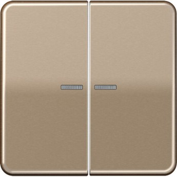 Клавиша двойная JUNG CD 500 с 2-мя линзами (бронзовый)