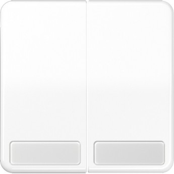 Клавиша двойная JUNG CD 500 с 2-мя полями для надписи (белый)