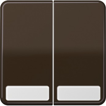 Клавиша двойная JUNG CD 500 с 2-мя полями для надписи (коричневый)