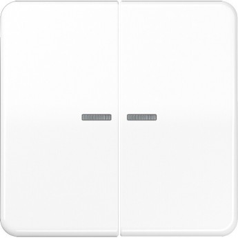 Клавиша двойная JUNG CD 500 ударопрочная с подсветкой (белый)