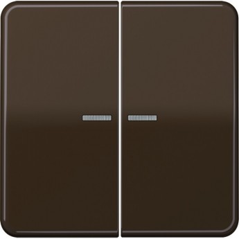 Клавиша двойная JUNG CD 500 ударопрочная с подсветкой (коричневый)