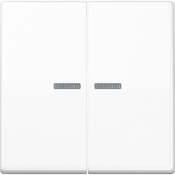 Клавиша двойная с линзами JUNG А500 белый