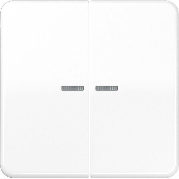 Клавиша двойная с линзами JUNG CD 500 белый CD595KO5WW