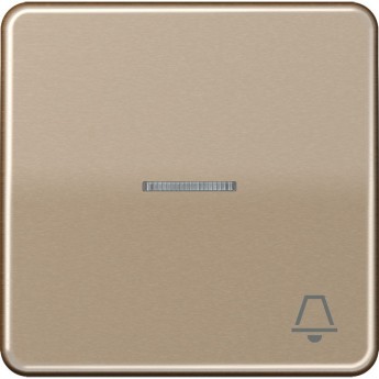 Клавиша JUNG CD 500 с окошком и символом "звонок" (золотая бронза)