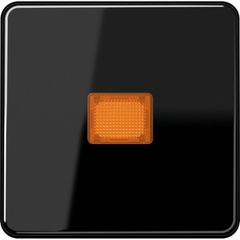 Клавиша JUNG CD 500 с оранжевым окошком (черный) Клавиша JUNG CD 500 с оранжевым окошком (черный)