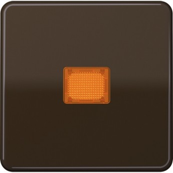 Клавиша JUNG CD 500 с оранжевым окошком (коричневая) Клавиша JUNG CD 500 с оранжевым окошком (коричневая)