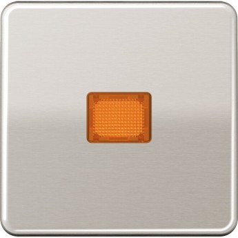 Клавиша JUNG CD 500 с оранжевым окошком (платина) Клавиша JUNG CD 500 с оранжевым окошком (платина)