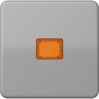 Клавиша JUNG CD 500 с оранжевым окошком (серый) Клавиша JUNG CD 500 с оранжевым окошком (серый)
