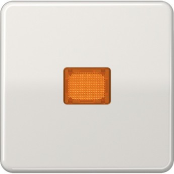 Клавиша JUNG CD 500 с оранжевым окошком (светло-серая) Клавиша JUNG CD 500 с оранжевым окошком (светло-серая)