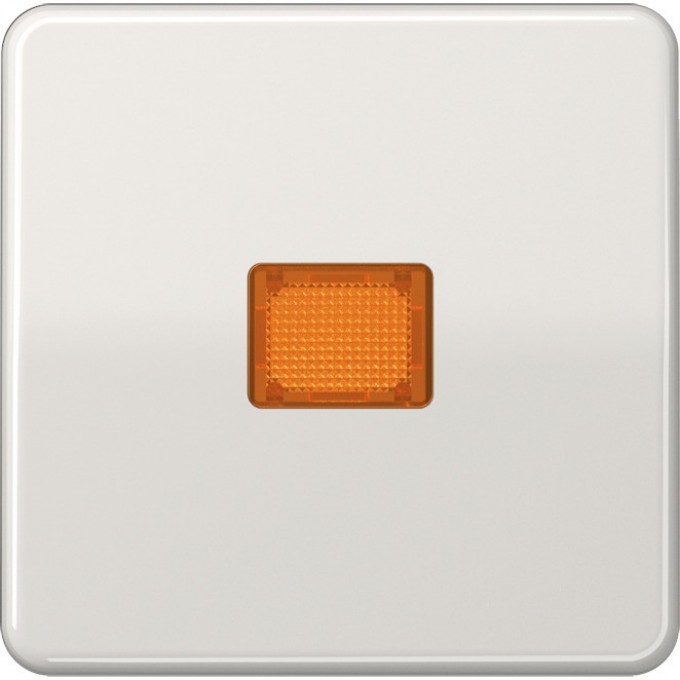 Клавиша JUNG CD 500 с оранжевым окошком (светло-серая) CD590KOLG