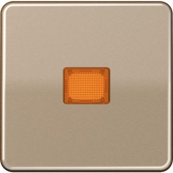 Клавиша JUNG CD 500 с оранжевым окошком (золотая бронза) Клавиша JUNG CD 500 с оранжевым окошком (золотая бронза)