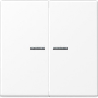 Клавиша JUNG для балансирных выключателей с окошком, дюропласт, белый матовый A595KO5WWM