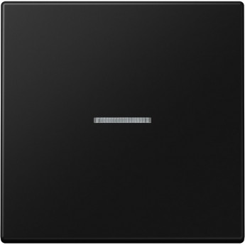 Клавиша JUNG для балансирных выключателей с окошком, дюропласт, черный матовый