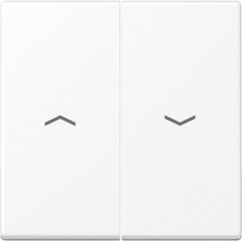 Клавиша JUNG для балансирных выключателей с символами «стрелки», дюропласт, белый матовый