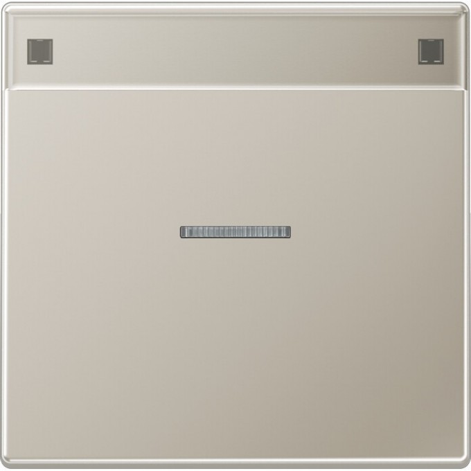 Клавиша JUNG LS 990 с подсветкой и полем для надписи (благородная сталь) ES2990NAKO5