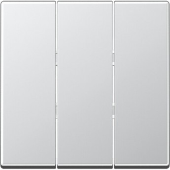 Клавиша тройная JUNG А500 алюминий