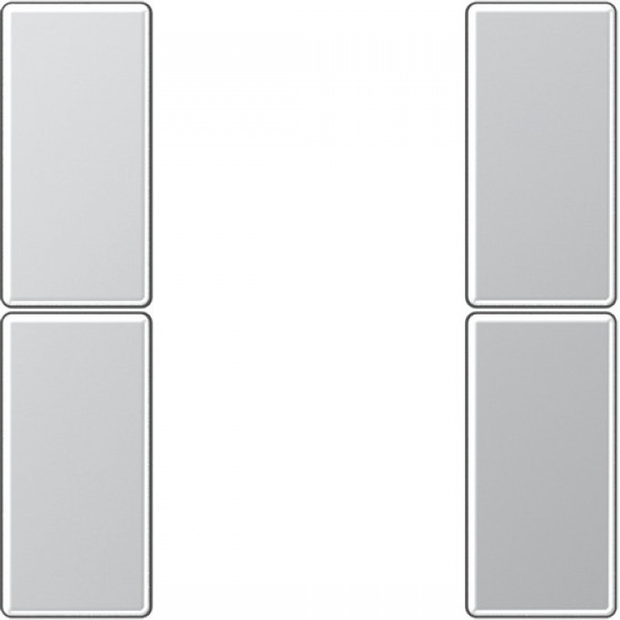 Комплект накладок JUNG 2гр алюминий A502TSAAL