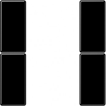 Комплект накладок JUNG A502TSASW 2гр черный