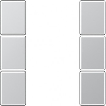 Комплект накладок JUNG A503TSAAL 3гр алюминий