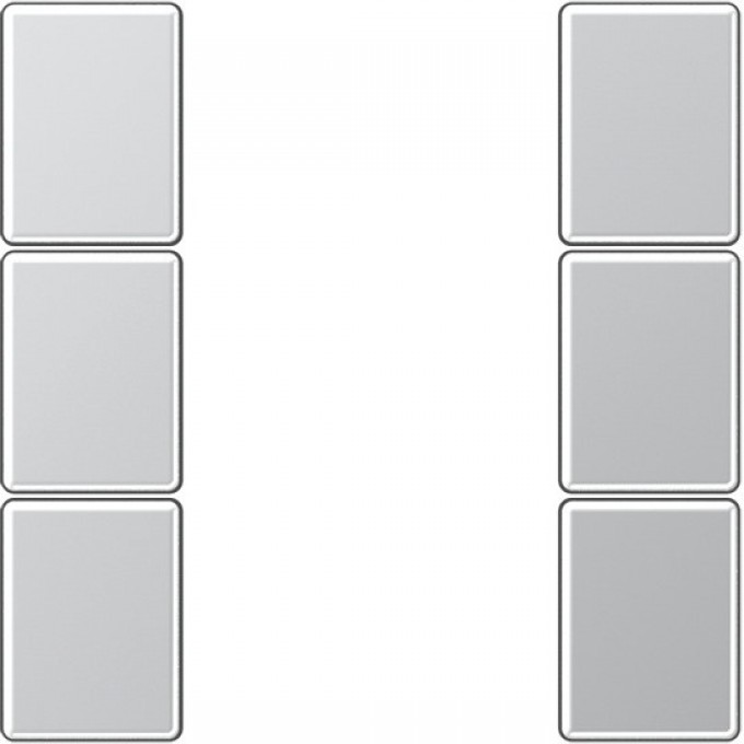 Комплект накладок JUNG 3гр алюминий A503TSAAL