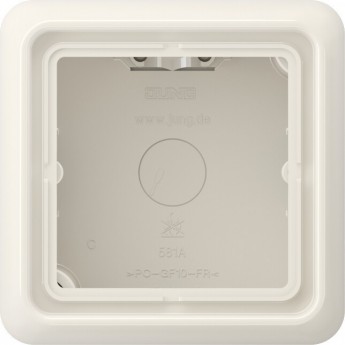 Коробка JUNG CD500 1-ная для накладного монтажа (бежевая)