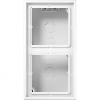 Коробка JUNG LS990 2-ная для накладного монтажа из дюропласта (белая)