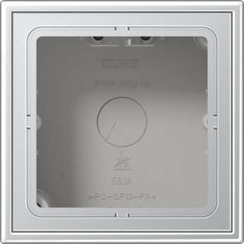 Коробка JUNG LSmetal 1-ная для накладного монтажа (алюминий)