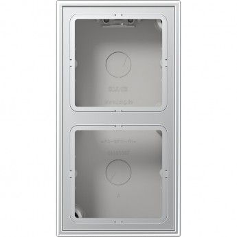 Коробка JUNG LSmetal 2-ная для накладного монтажа (алюминий)