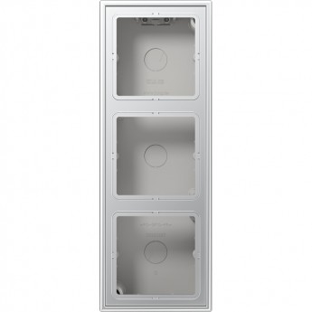 Коробка JUNG LSmetal 3-ная для накладного монтажа (алюминий)