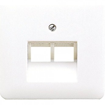 Крышка для двойных телефонных и компьютерных розеток JUNG CD569-2UAWW