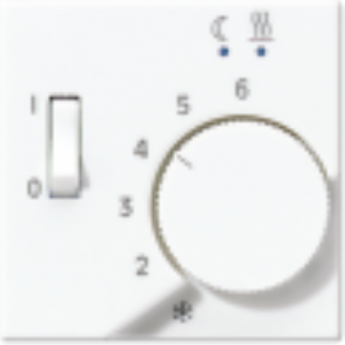 Крышка для регулятора подогрева пола JUNG A500 белый матовый