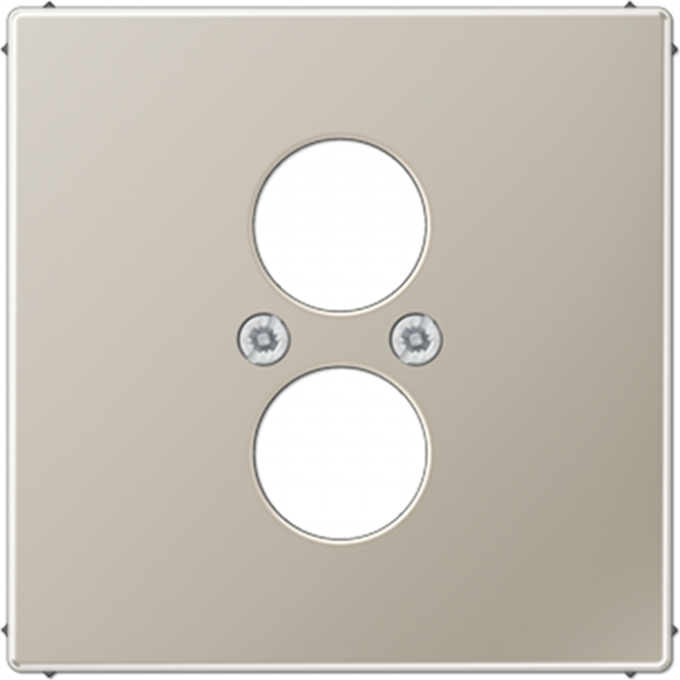 Крышка JUNG для 2-х гнезд подключения громкоговорителя благородная сталь ES2962-2