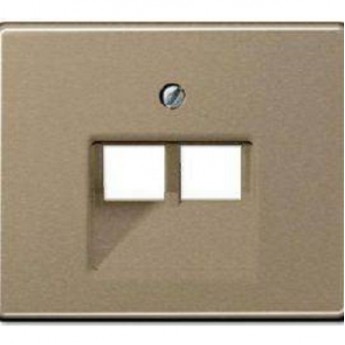 Крышка JUNG SL569-2UAGB для двойных телефонных и компьютерных розеток (UAE)