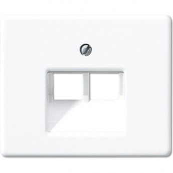 Крышка JUNG SL569-2UAWW для сдвоенной телефонной и компьютерной розетки UAE