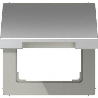 Крышка JUNG LS 990 откидная для розеток и изделий 50х50 (алюминий)