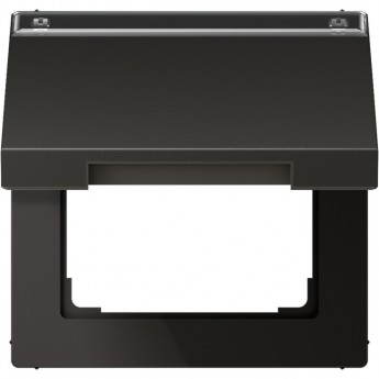 Крышка JUNG LS 990 откидная с возвратной пружиной и полем для надписи 12x15 (антрацит)