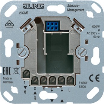 Механизм кнопочного выключателя для жалюзи JUNG 1000Вт