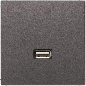 Мультимедиа разъём JUNG антрацит Мультимедиа разъём JUNG антрацит
