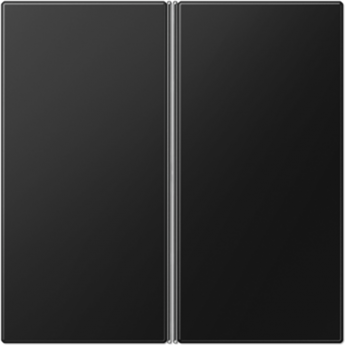 Набор накладок JUNG 2 группы для модулей F40 термопласт черный матовый