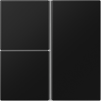 Набор накладок JUNG 3 группы для модулей F40 термопласт черный матовый