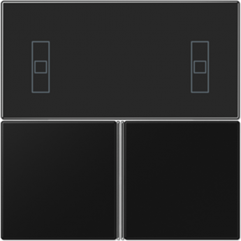 Набор накладок JUNG для 4093KRMSTD термопласт черный матовый