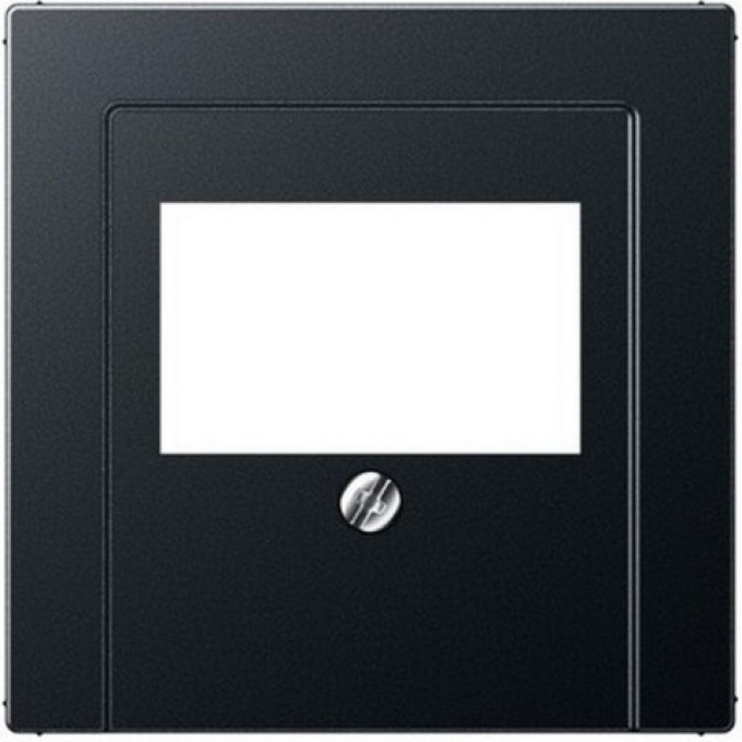 Накладка JUNG А-серия ТАЕ для аудиорозеток и зарядного устройства USB (антрацит матовый) A569BFPLTANM