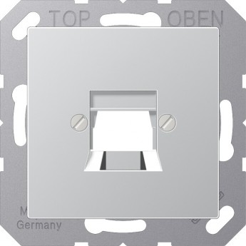 Накладка JUNG А500 для разъёмов AMP 3 категории (алюминий)