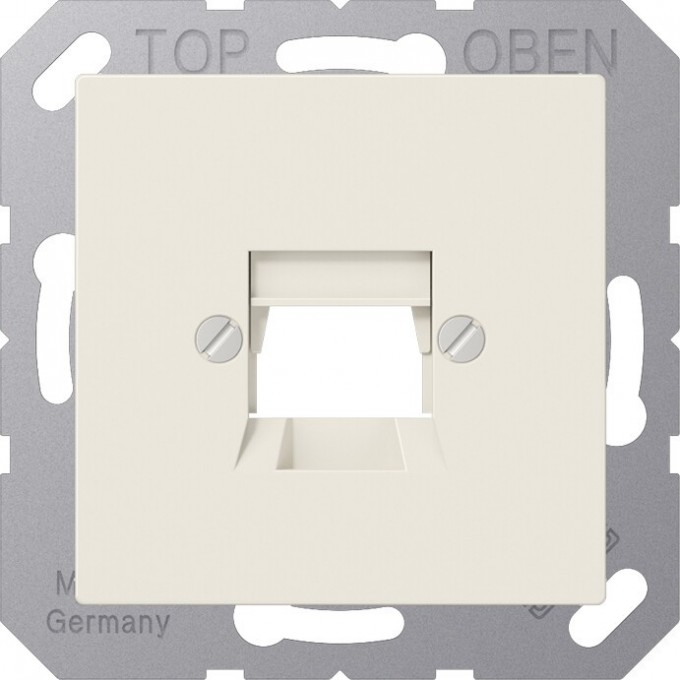 Накладка JUNG А500 для разъёмов AMP 5 категории (слоновая кость) A569-15NWE