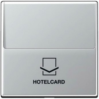 Накладка JUNG А500 на карточный выключатель Hotelcard (алюминий)